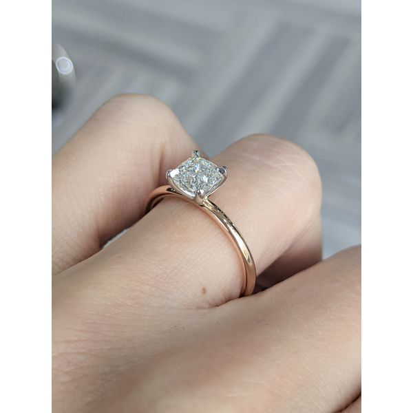 14KT Rose and White Gold 1.01ctw Diamond Engagement Ring Image 3 Harmony Jewellers Grimsby, ON