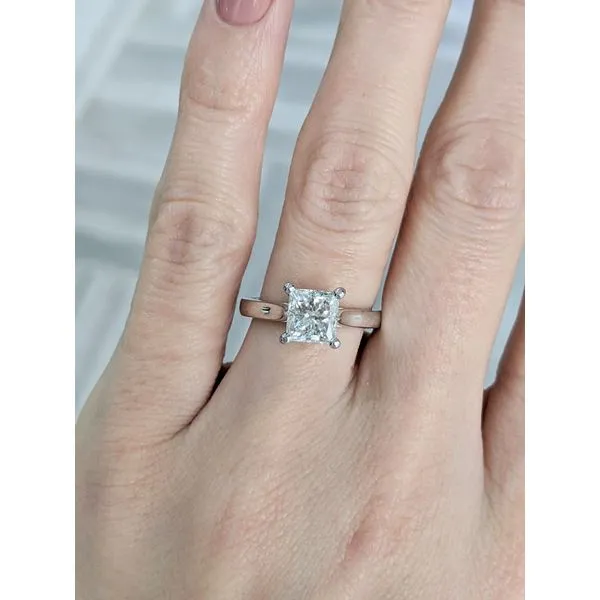 18KT White Gold 1.53ctw Diamond Engagement Ring Image 2 Harmony Jewellers Grimsby, ON