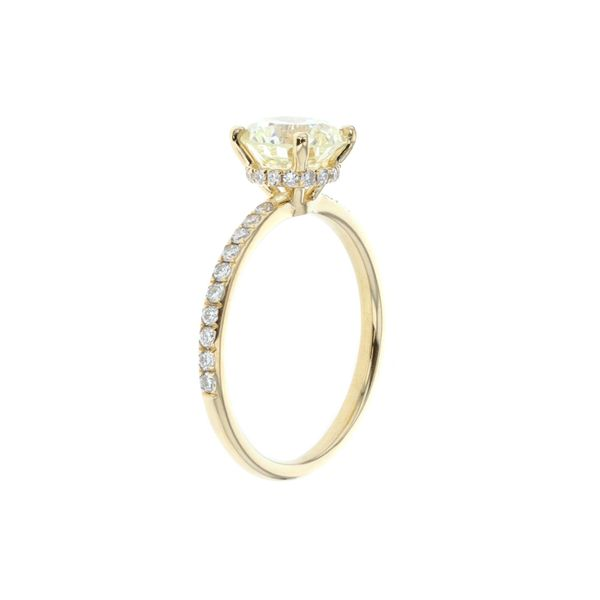 18KT Yellow Gold 1.90ctw Diamond Engagement Ring Image 2 Harmony Jewellers Grimsby, ON