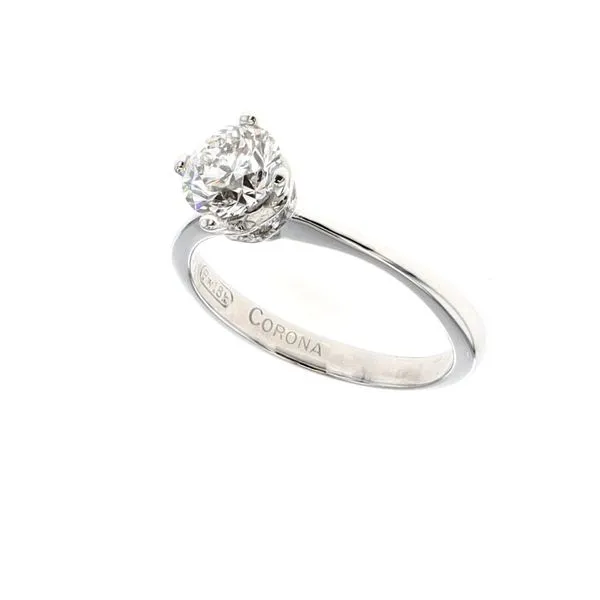 18KT White Gold 0.85ctw Diamond Estate Engagement Ring Image 2 Harmony Jewellers Grimsby, ON