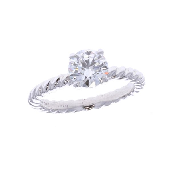 Platinum 1.16ctw Diamond Solitaire Estate Engagement Ring Harmony Jewellers Grimsby, ON