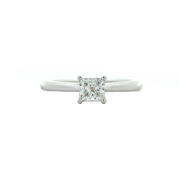 18KT White Gold and Platinum 0.52ctw Solitaire Diamond Estate Engagement Ring Harmony Jewellers Grimsby, ON