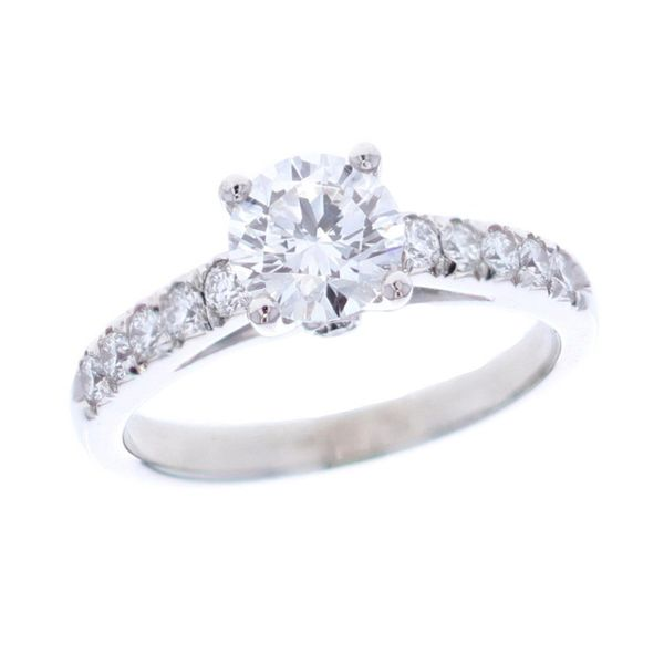 18KT White Gold 1.36ctw Canadian Diamond Estate Engagement Ring Harmony Jewellers Grimsby, ON