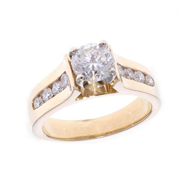 14KT Two Tone 1.41ctw Diamond Estate Engagement Ring Harmony Jewellers Grimsby, ON