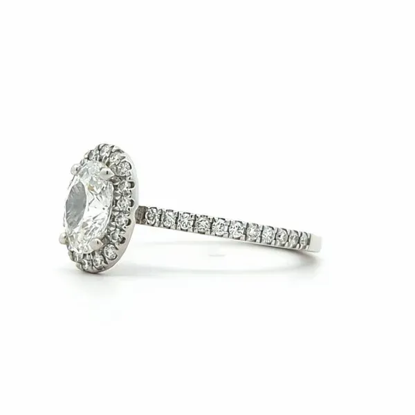 18KT White Gold 1.41ctw Diamond Estate Engagement Ring Image 2 Harmony Jewellers Grimsby, ON