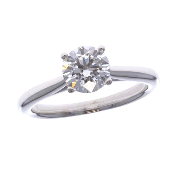 Platinum 1.12ctw Canadian Diamond Solitaire Estate Engagement Ring Harmony Jewellers Grimsby, ON