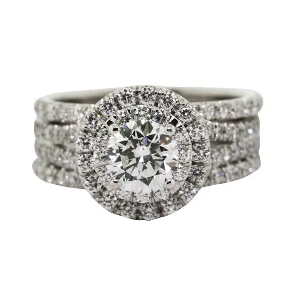 18KT White Gold 2.66ctw Diamond Estate Engagement Ring Harmony Jewellers Grimsby, ON