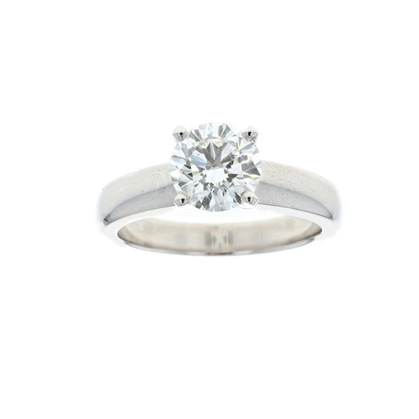 18KT White Gold 1.51ctw Diamond Solitaire Estate Engagement Ring Harmony Jewellers Grimsby, ON