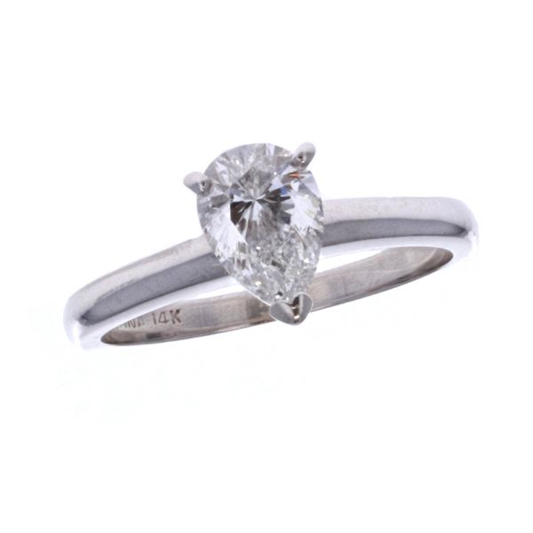 14KT White Gold 0.90ctw Diamond Solitaire Estate Engagement Ring Harmony Jewellers Grimsby, ON