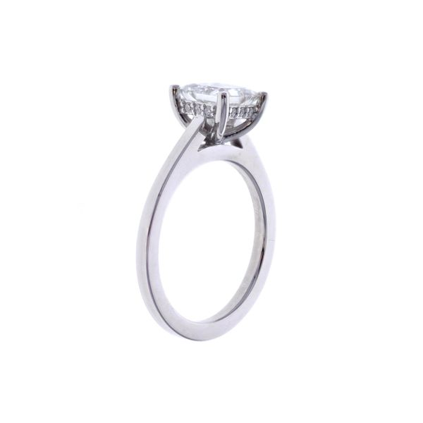 14KT White Gold 1.09ctw Diamond Solitaire Estate Engagement Ring Image 2 Harmony Jewellers Grimsby, ON