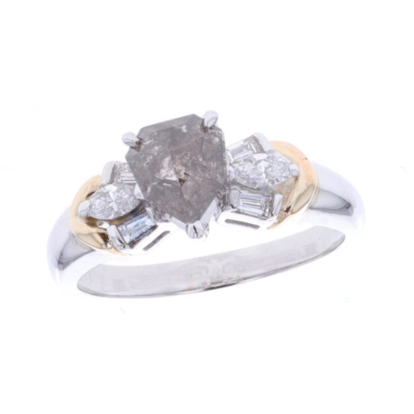 14KT Two Tone 1.66ctw Diamond Estate Engagement Ring Harmony Jewellers Grimsby, ON