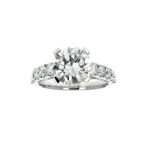 14KT White Gold 4.28ctw Diamond Estate Engagement Ring Harmony Jewellers Grimsby, ON
