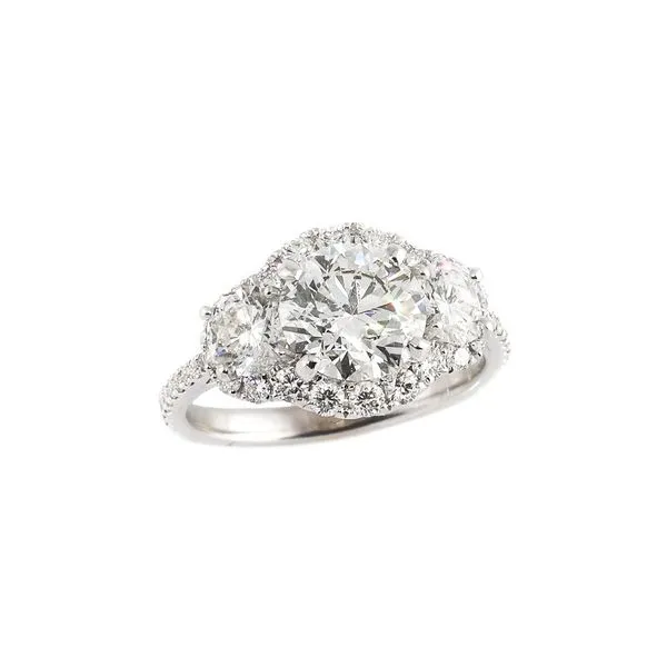 18KT White Gold 3.49ctw Diamond Estate Engagement Ring Harmony Jewellers Grimsby, ON