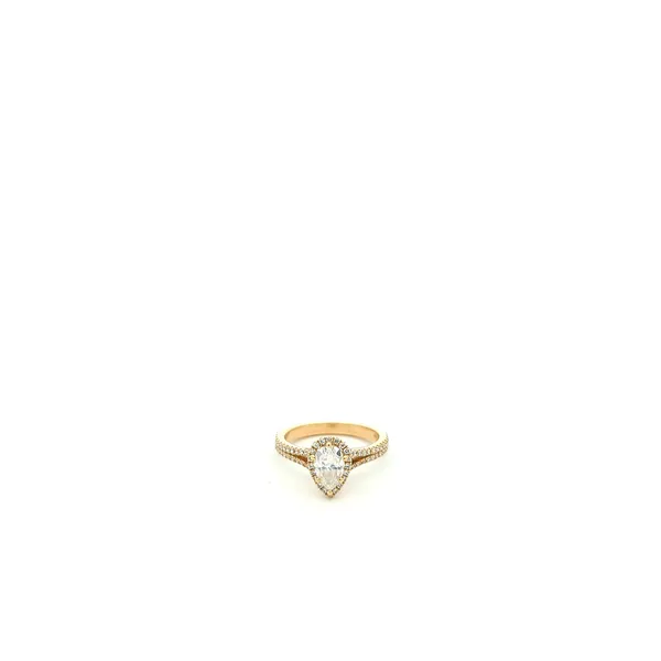 18KT Yellow Gold 0.84ct Lab-Grown Moissanite and 0.46ct Diamond Estate Engagement Ring Harmony Jewellers Grimsby, ON
