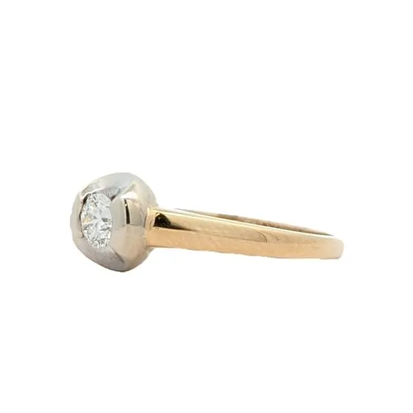 14KT Yellow and White Gold 0.30ctw Diamond Estate Engagement Ring Image 2 Harmony Jewellers Grimsby, ON