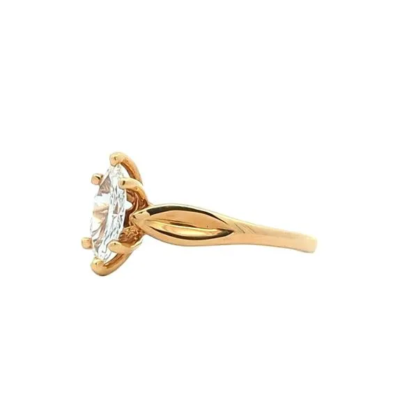 18KT Yellow Gold 0.50ctw Diamond Solitaire Estate Engagement Ring Image 2 Harmony Jewellers Grimsby, ON
