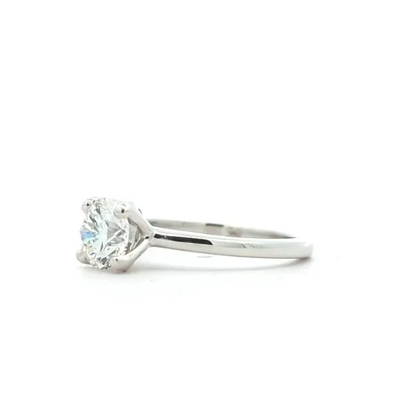 Platinum 1.00ctw Diamond Estate Engagement Ring Image 2 Harmony Jewellers Grimsby, ON