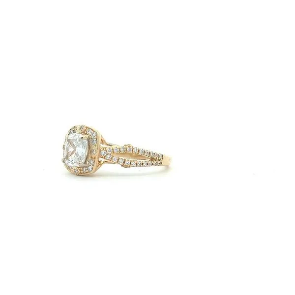 18KT Yellow and White Gold 1.35ctw Lab Grown Diamond Engagement Ring Image 2 Harmony Jewellers Grimsby, ON