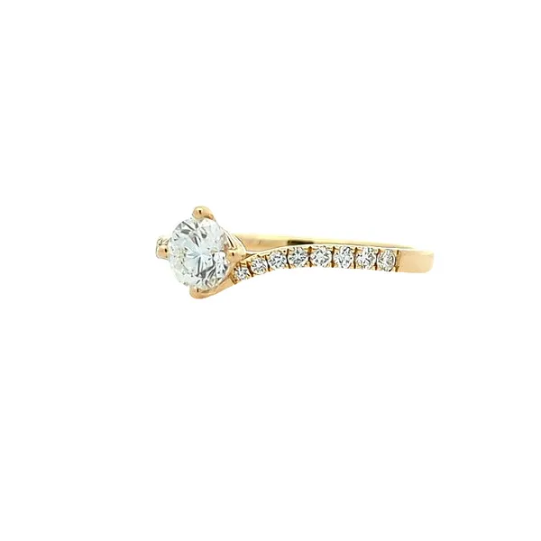 18KT Yellow Gold 0.61ctw Lab Grown Diamond Engagement Ring Image 2 Harmony Jewellers Grimsby, ON
