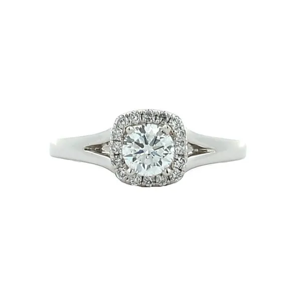 14KT White Gold 0.60ctw Lab Grown Diamond Halo Engagement Ring Harmony Jewellers Grimsby, ON
