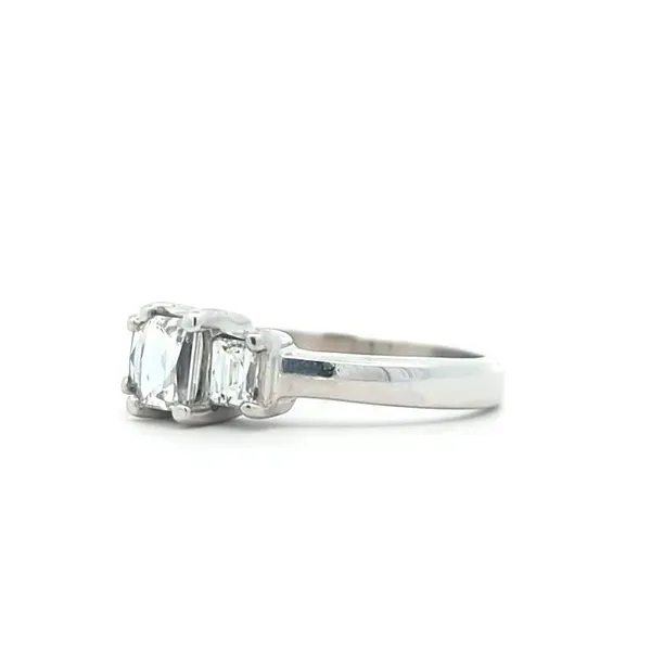 18KT White Gold 0.99ctw Tycoon Diamond Estate Engagement Ring Image 2 Harmony Jewellers Grimsby, ON