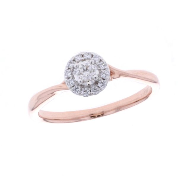 10KT Rose Gold 0.20ctw Round Brilliant Cut Canadian Diamond Engagement Ring Harmony Jewellers Grimsby, ON