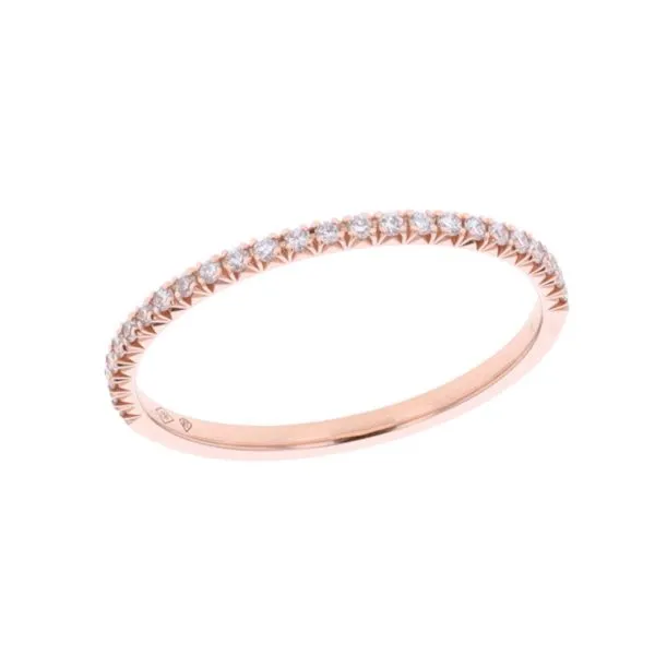 18KT Rose Gold 0.14ctw Diamond Band Harmony Jewellers Grimsby, ON