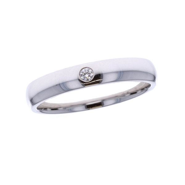 18KT White Gold 0.03ctw Diamond Band Harmony Jewellers Grimsby, ON