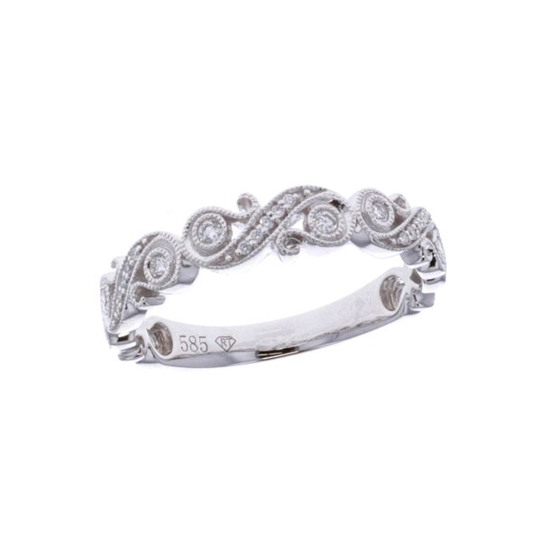 14KT White Gold 0.12ctw Diamond Band Harmony Jewellers Grimsby, ON