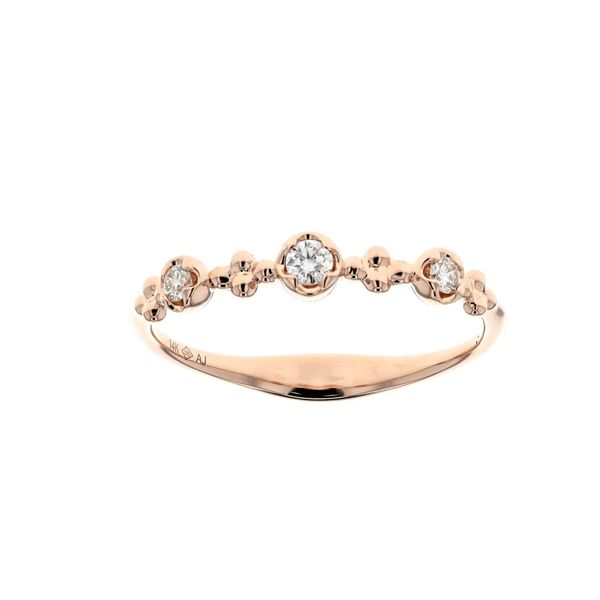14KT Rose Gold 0.11ctw Diamond Band Harmony Jewellers Grimsby, ON