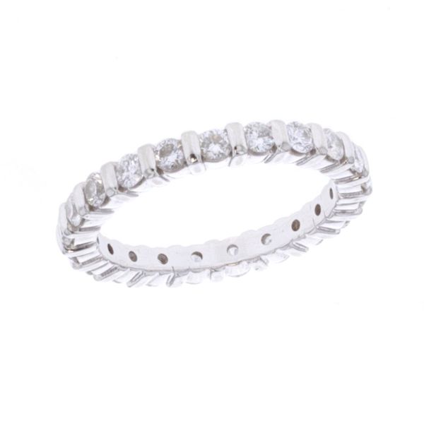 14KT White Gold 0.80ctw Diamond Estate Eternity Band Harmony Jewellers Grimsby, ON