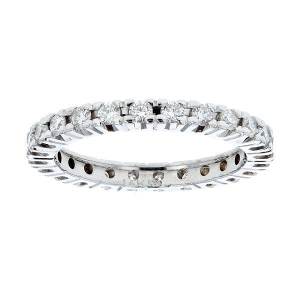 14KT White Gold 0.85ctw Diamond Eternity Estate Band Harmony Jewellers Grimsby, ON