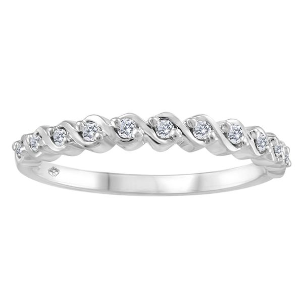 10KT White Gold 0.08ctw Diamond Band Harmony Jewellers Grimsby, ON