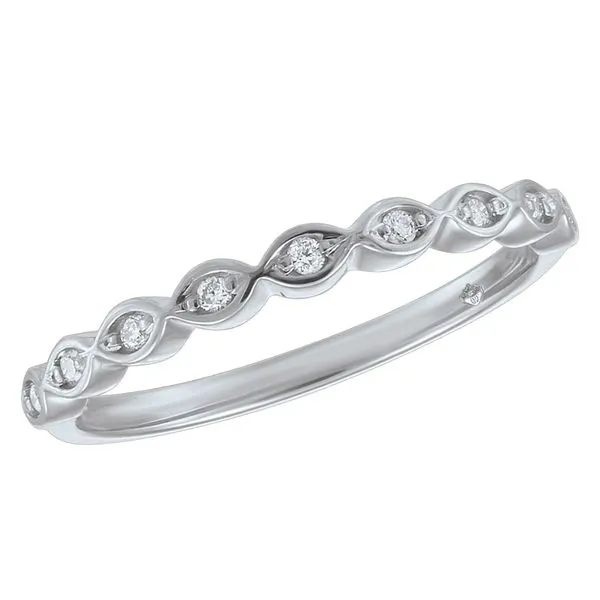 10KT White Gold 0.07ctw Diamond Band Harmony Jewellers Grimsby, ON