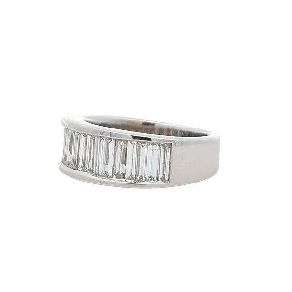 14KT White Gold 1.17ctw Diamond Estate Band Image 2 Harmony Jewellers Grimsby, ON