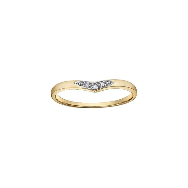 10k Gold And 0.015 CT Diamond Band Harmony Jewellers Grimsby, ON
