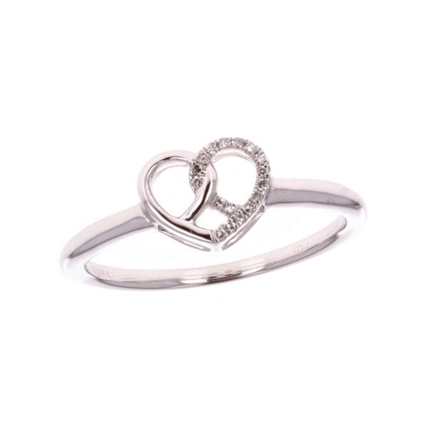 14KT White Gold Diamond Heart Ring Harmony Jewellers Grimsby, ON