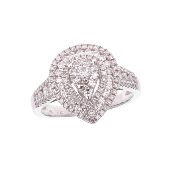 14KT White Gold Illusion Diamond Ring Harmony Jewellers Grimsby, ON