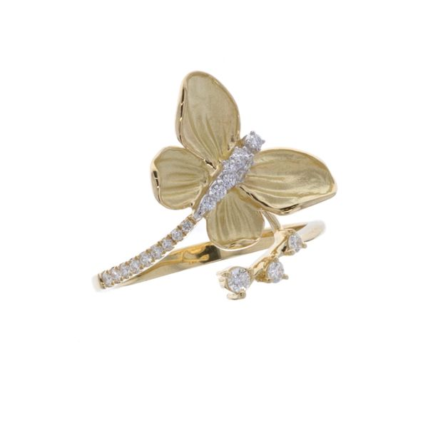 18KT Yellow Gold 0.19ctw Diamond Butterfly Ring Harmony Jewellers Grimsby, ON