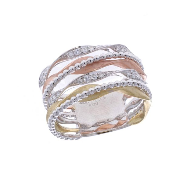 Simon G - 18KT Yellow, White and Rose Gold 0.28ctw Diamond Ring Harmony Jewellers Grimsby, ON