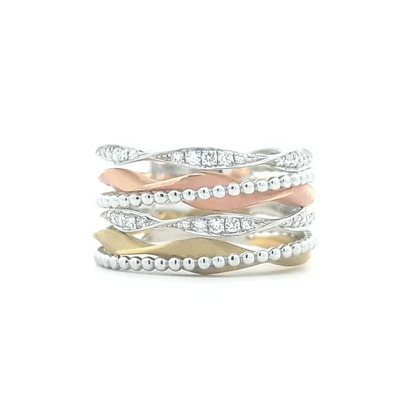 Simon G - 18KT Yellow, White and Rose Gold 0.28ctw Diamond Ring Harmony Jewellers Grimsby, ON