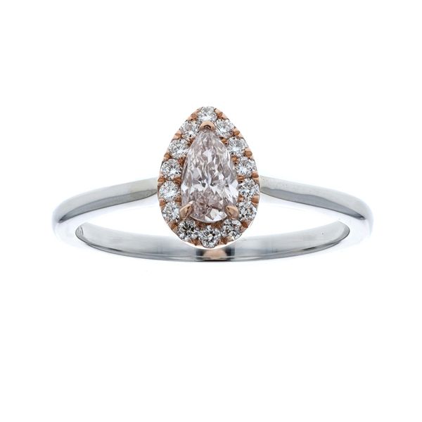 18KT White and Rose Gold 0.42ctw Diamond Estate Ring Harmony Jewellers Grimsby, ON