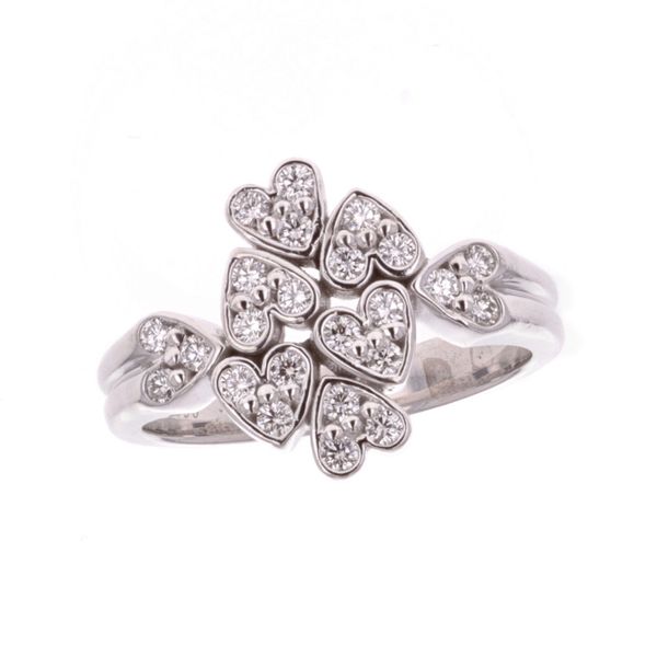 18KT White Gold Diamond BIRKS Heart Estate Ring Harmony Jewellers Grimsby, ON