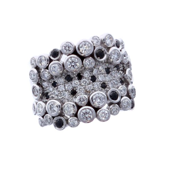 18KT White Gold 2.31ctw Black and White Diamond Estate Ring Harmony Jewellers Grimsby, ON