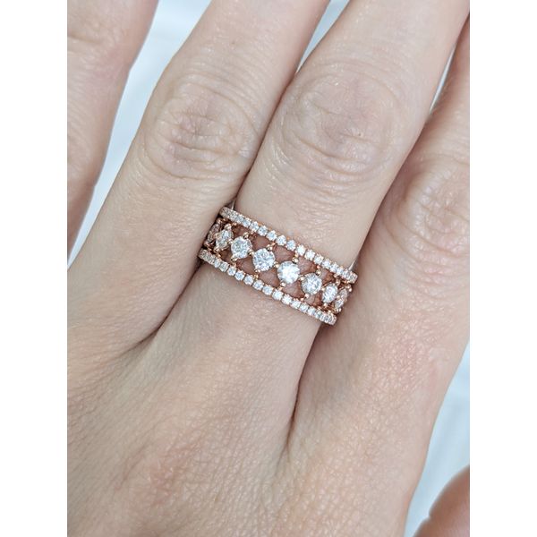 14KT Rose Gold 2.00ctw Diamond Eternity Estate Band Image 2 Harmony Jewellers Grimsby, ON