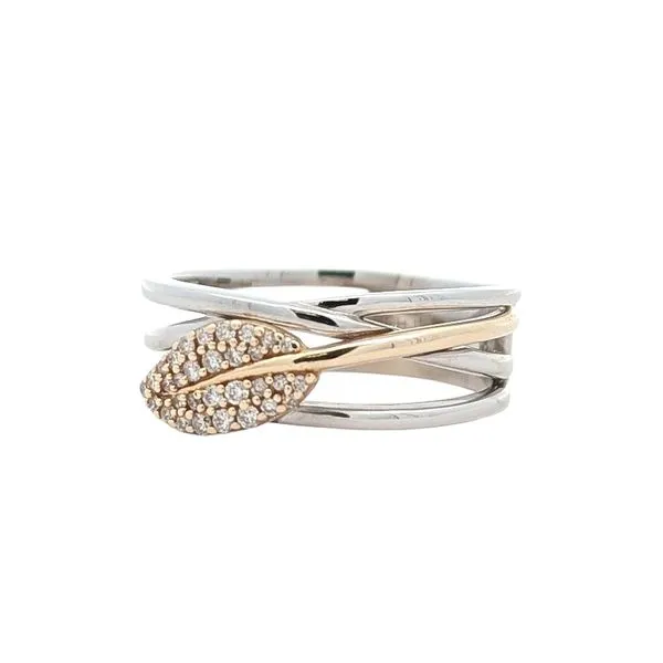 10KT Yellow and White Gold 0.15ctw Diamond Ring Image 2 Harmony Jewellers Grimsby, ON