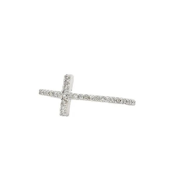 10KT White Gold 0.15ctw Diamond Cross Ring Harmony Jewellers Grimsby, ON