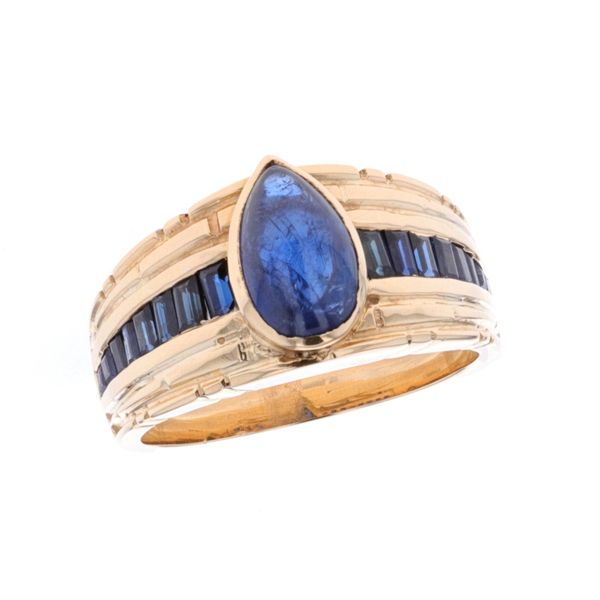 18KT Yellow Gold Estate Men's Sapphire Ring Harmony Jewellers Grimsby, ON