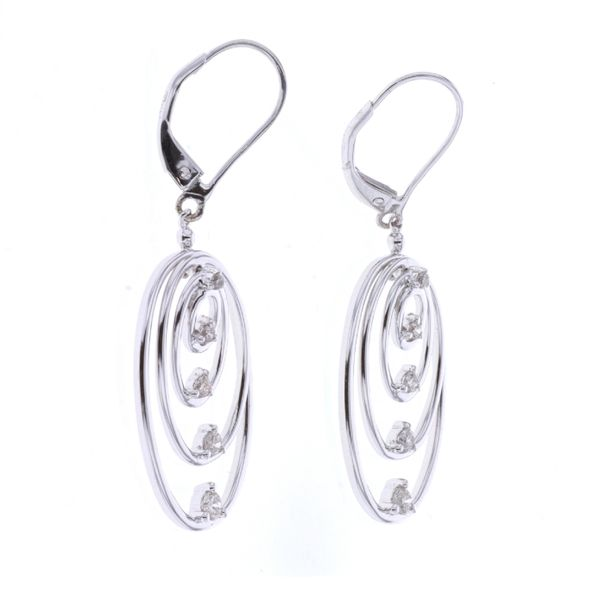 14KT Diamond Dangle Earrings Harmony Jewellers Grimsby, ON