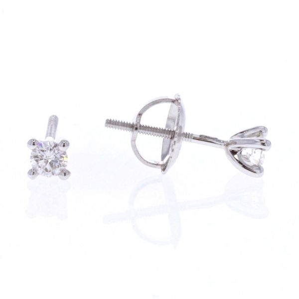 14KT White Gold 0.18ctw Diamond Icicles Stud Earrings Harmony Jewellers Grimsby, ON